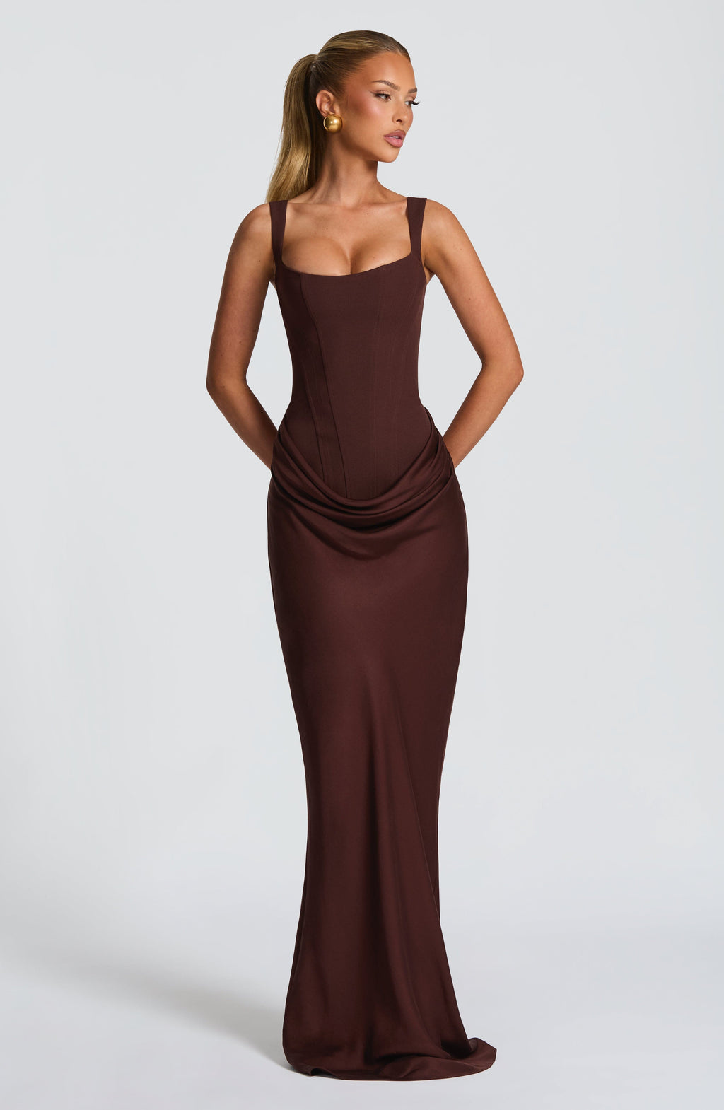 Lucía™ | Vestido Maxi Reloj de Arena