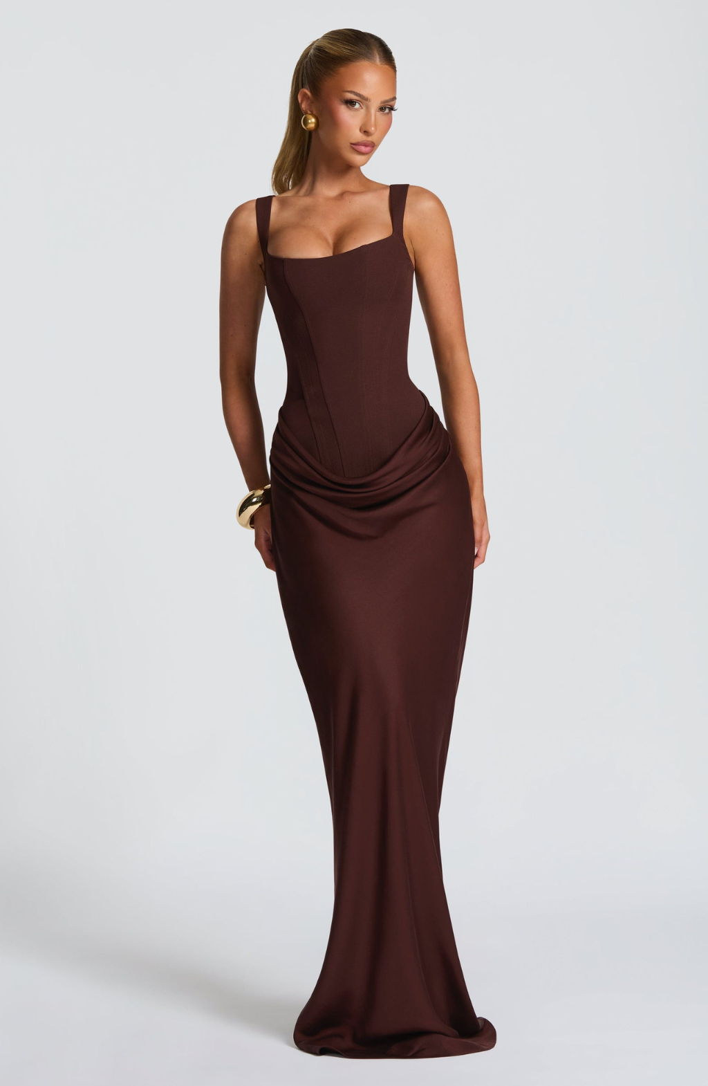 Lucía™ | Vestido Maxi Reloj de Arena