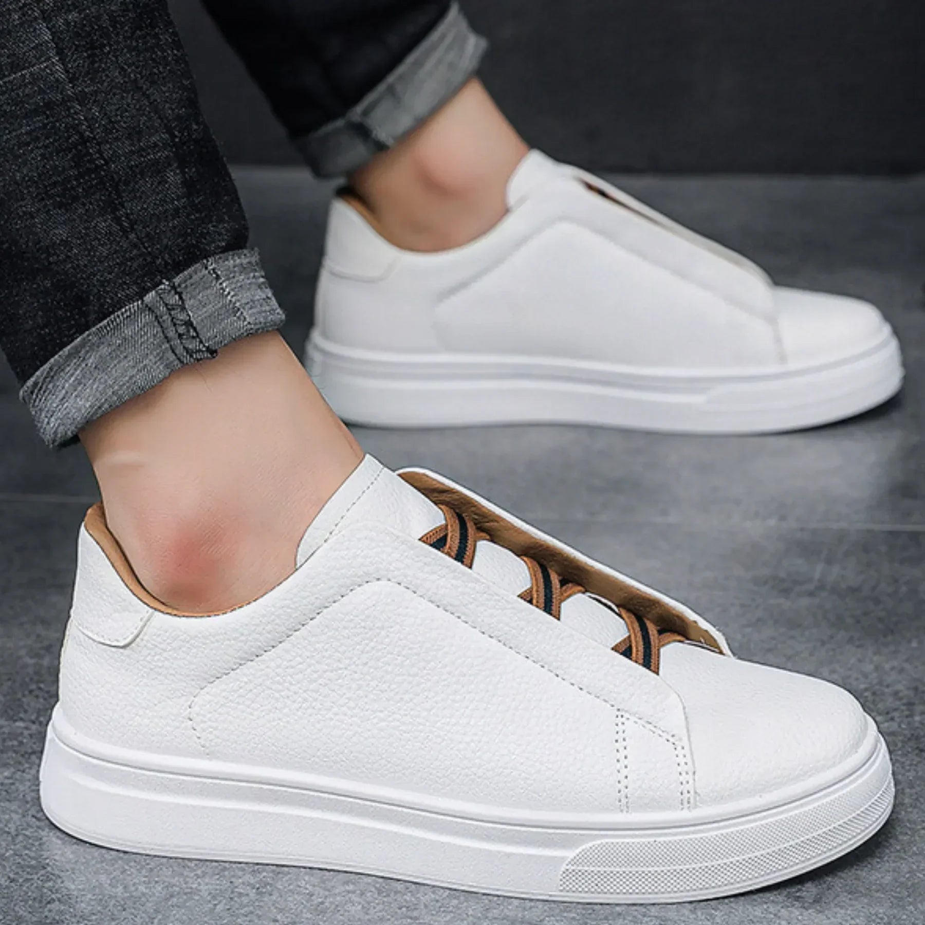 SAN FERNANDO - Zapatillas de piel