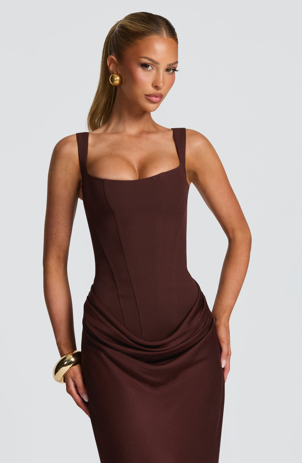 Lucía™ | Vestido Maxi Reloj de Arena