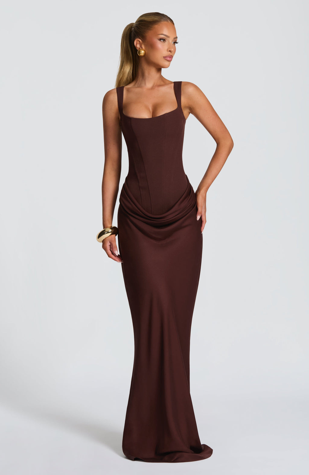 Lucía™ | Vestido Maxi Reloj de Arena