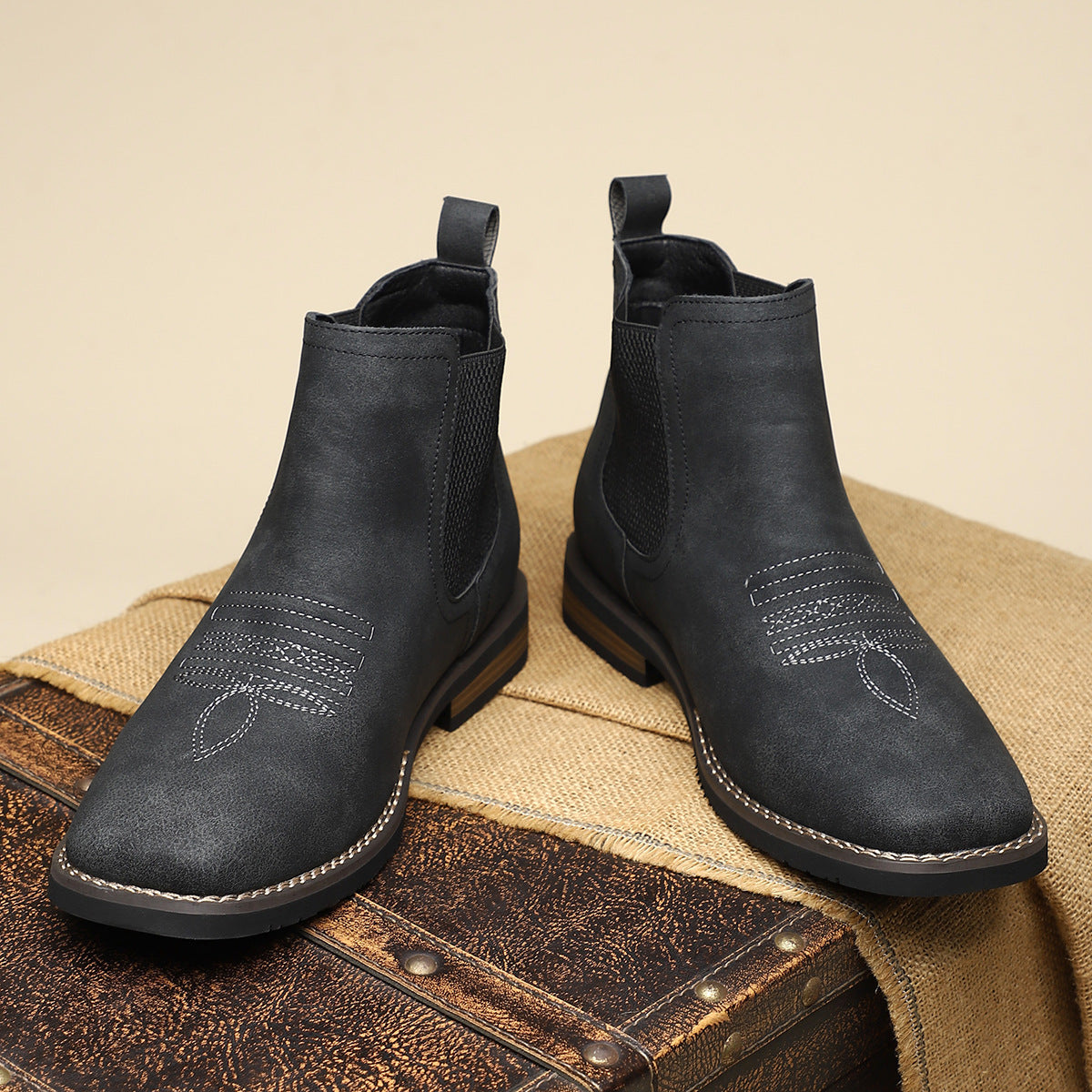PONFERRADA - Botas clásicas de piel para hombre