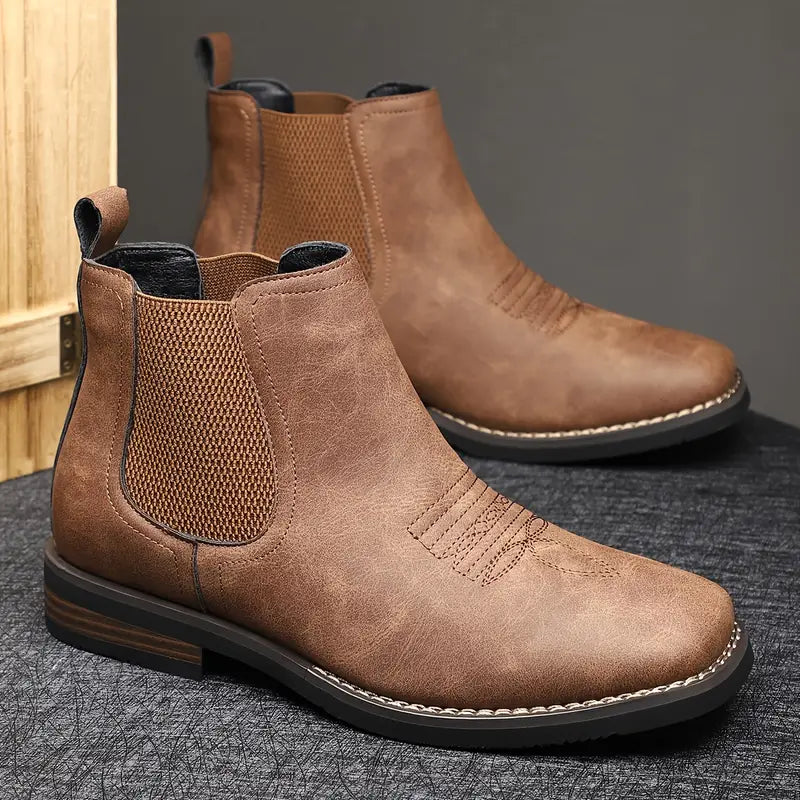PONFERRADA - Botas clásicas de piel para hombre