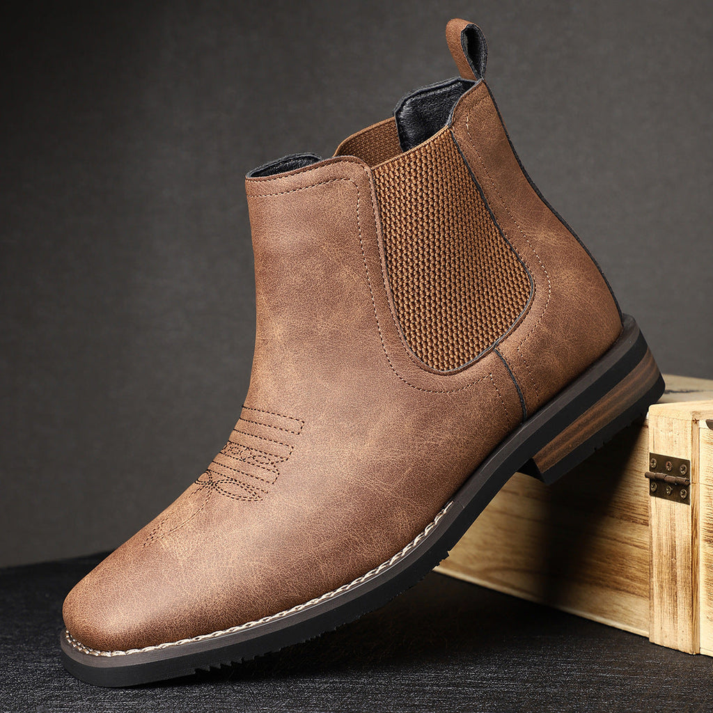 PONFERRADA - Botas clásicas de piel para hombre