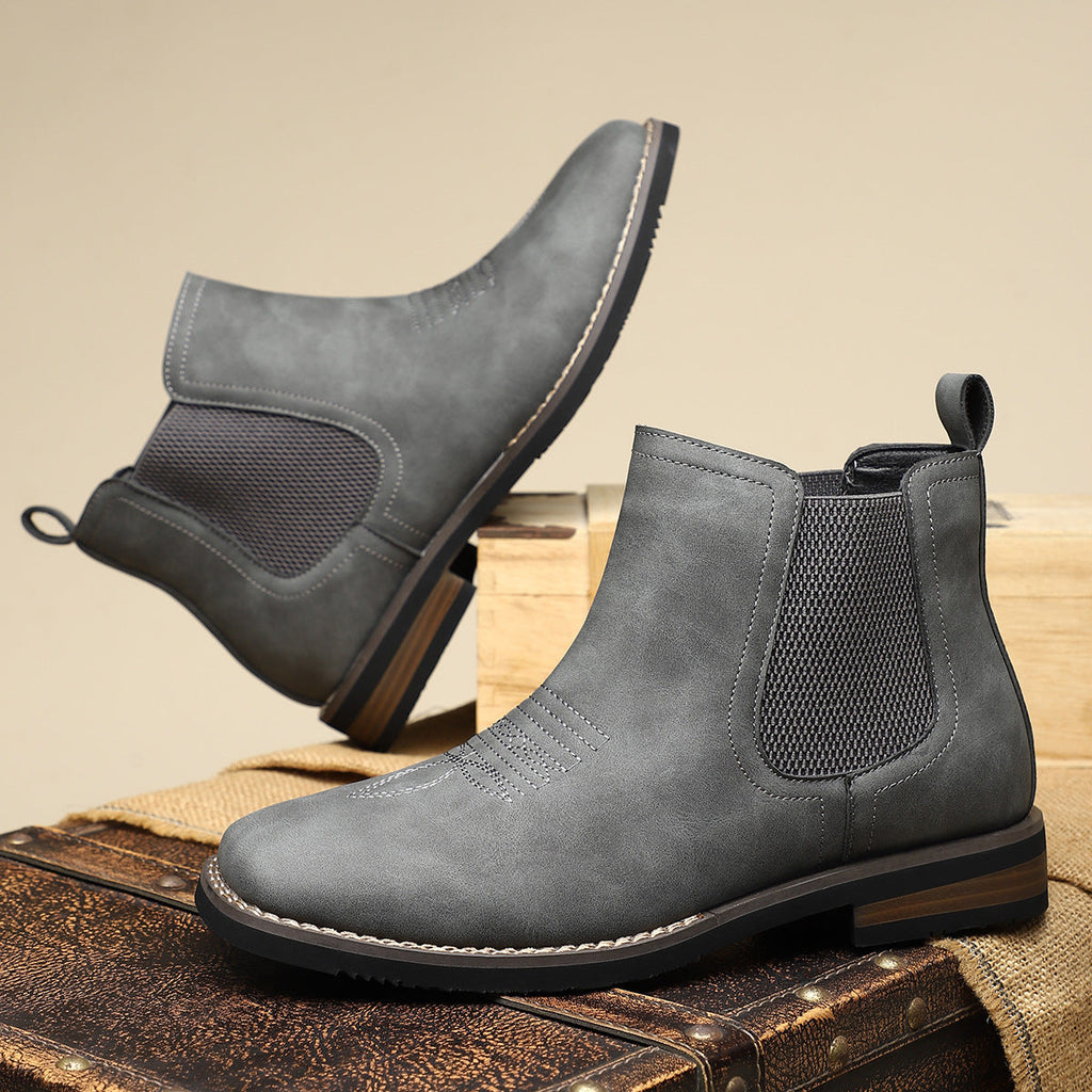 PONFERRADA - Botas clásicas de piel para hombre