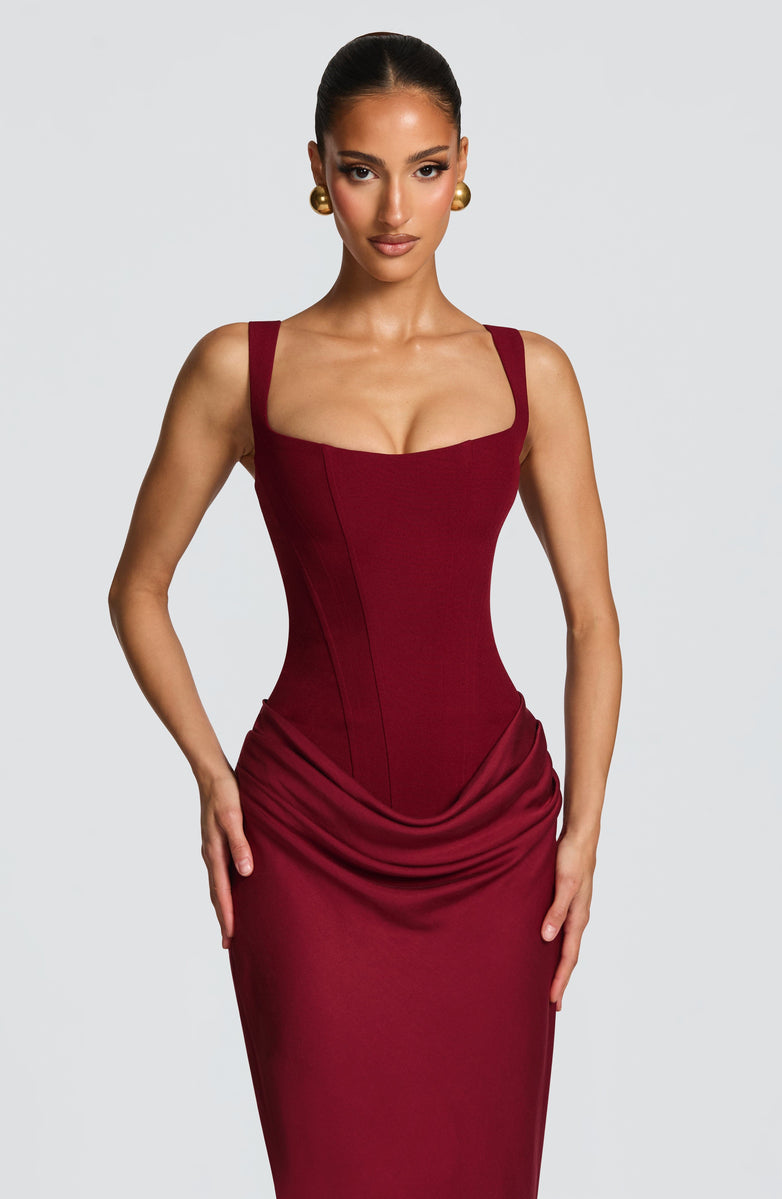 Lucía™ | Vestido Maxi Reloj de Arena
