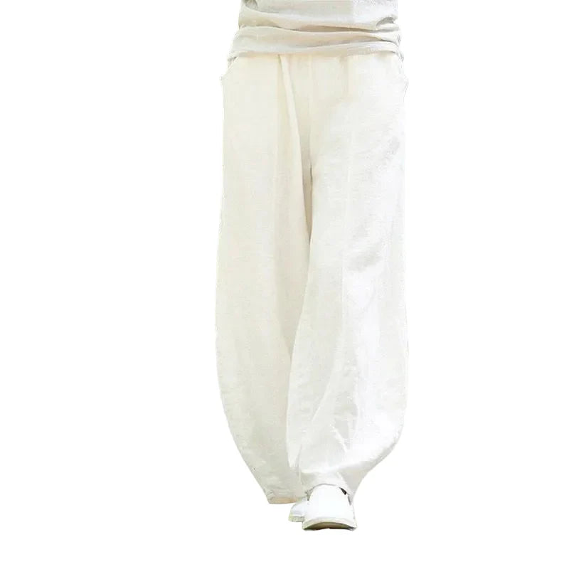 NOUR | Pantalón palazzo fluido de inspiración natural