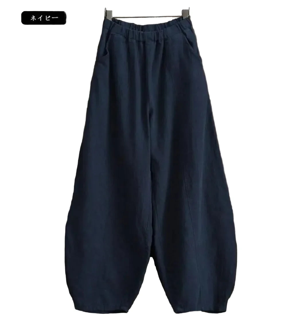 NOUR | Pantalón palazzo fluido de inspiración natural