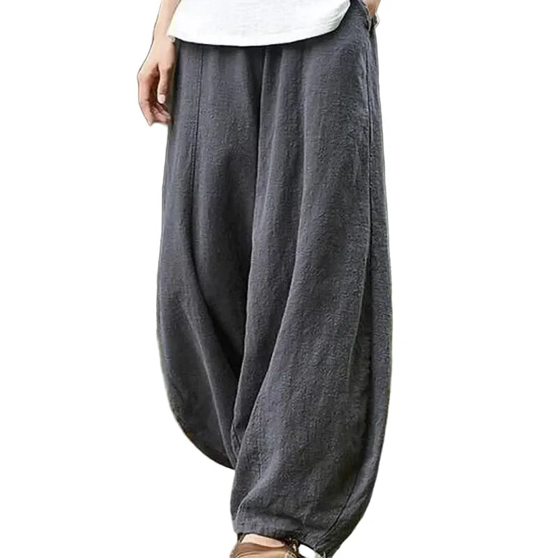 NOUR | Pantalón palazzo fluido de inspiración natural