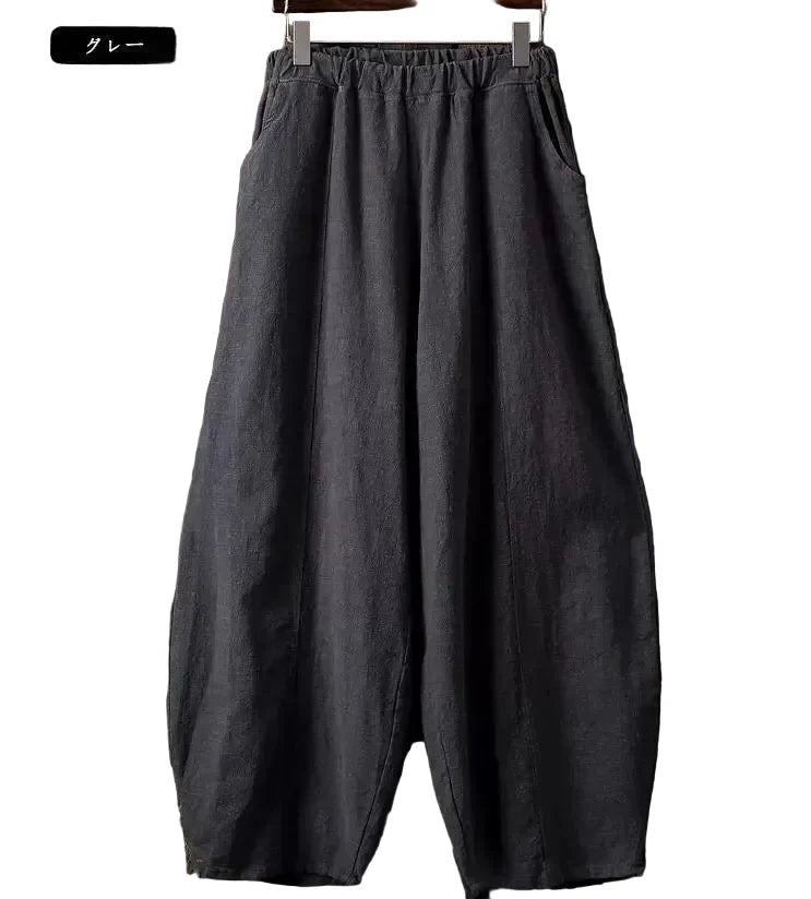 NOUR | Pantalón palazzo fluido de inspiración natural