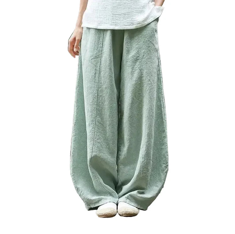 NOUR | Pantalón palazzo fluido de inspiración natural