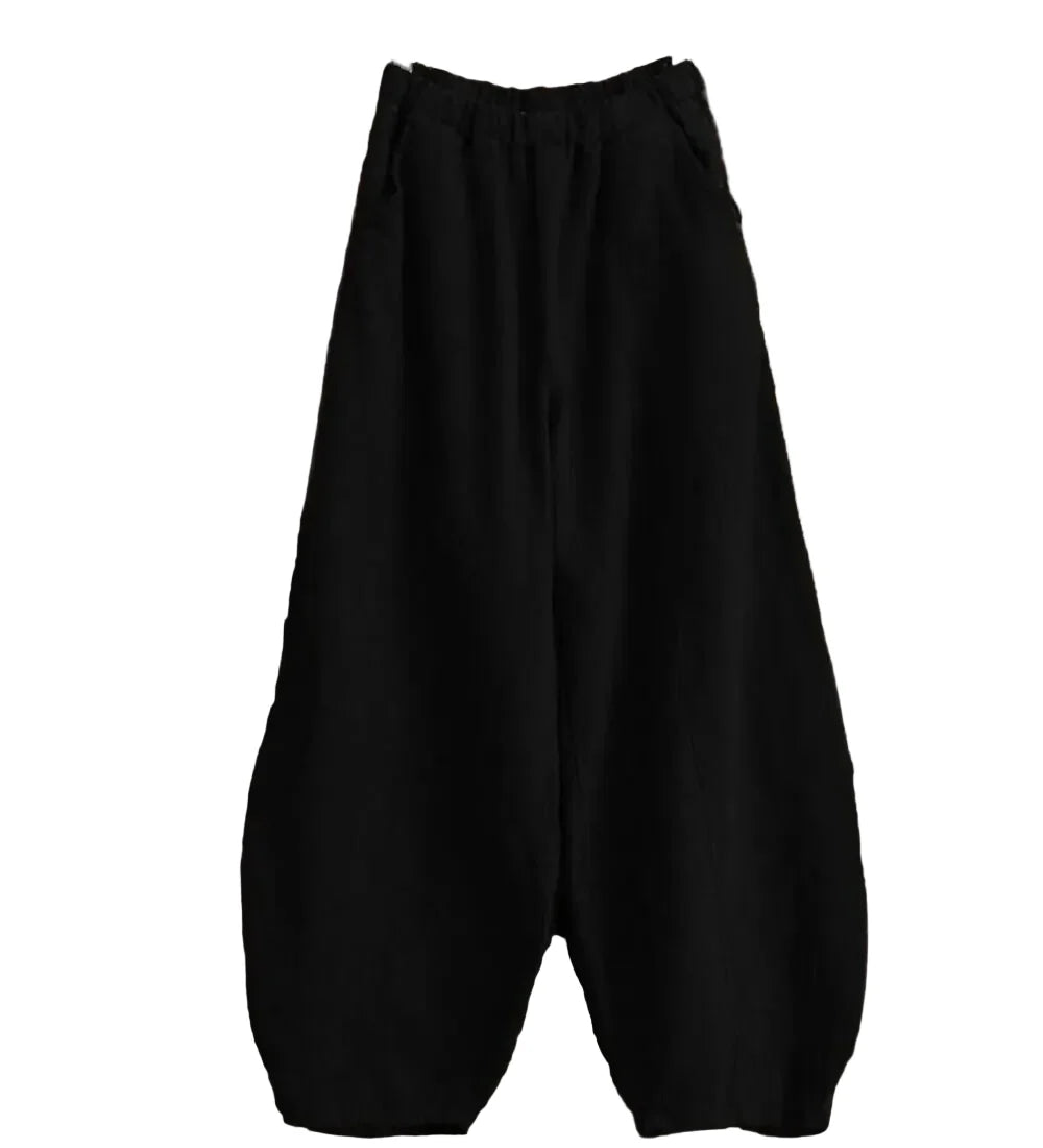 NOUR | Pantalón palazzo fluido de inspiración natural