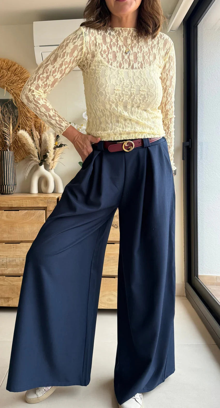 VALEN - Pantalón wide leg