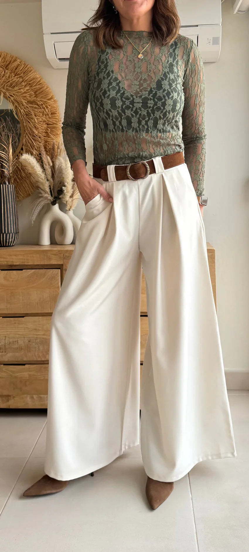 VALEN - Pantalón wide leg