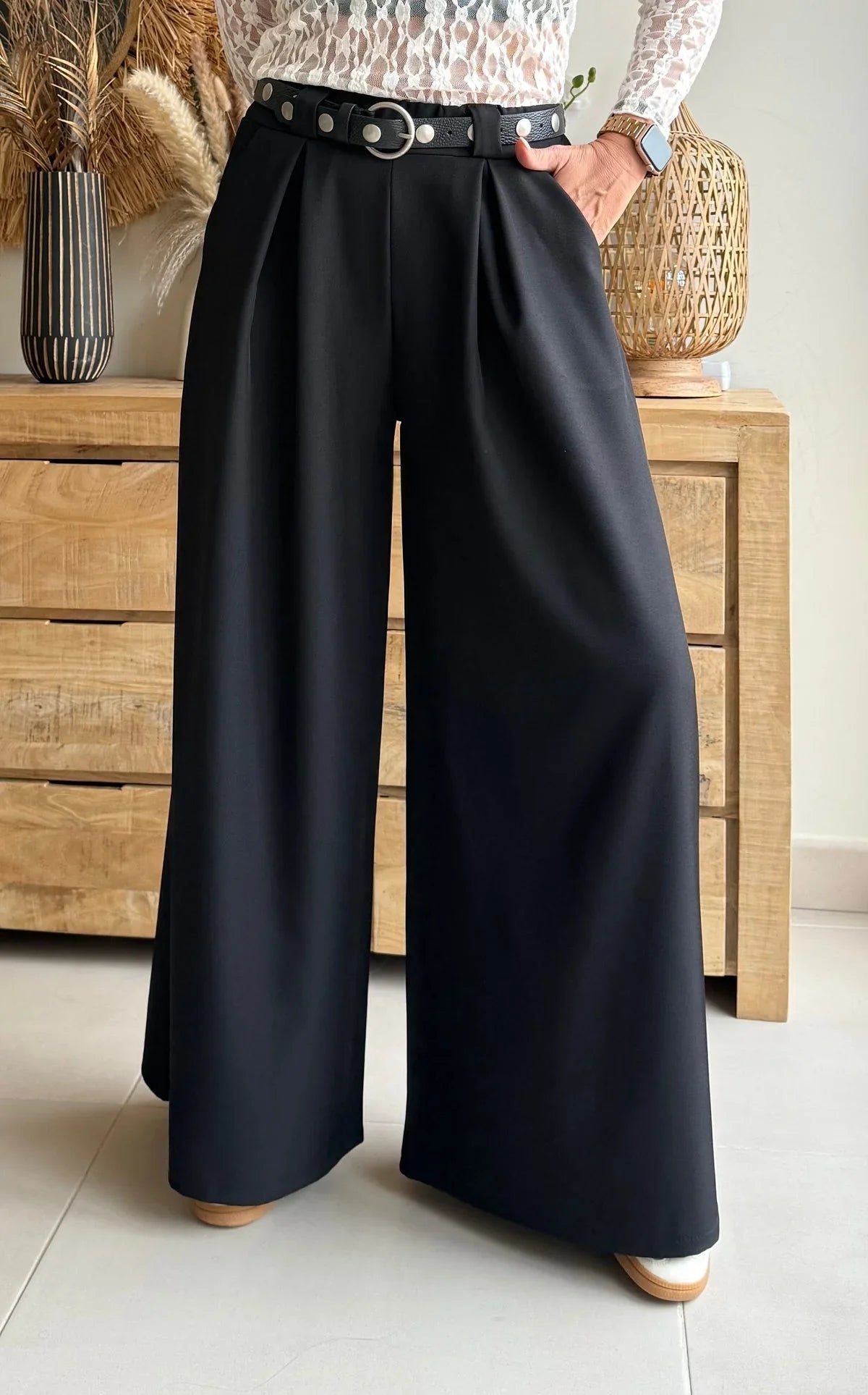 VALEN - Pantalón wide leg