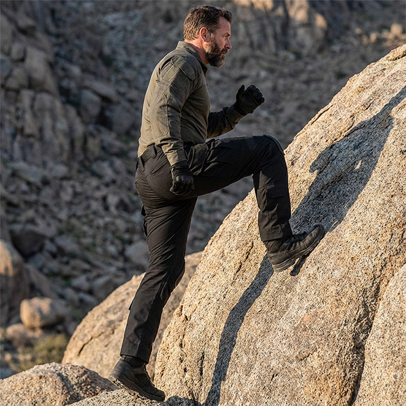Pantalones Cargo Tácticos para Hombre con Protección para las Rodillas