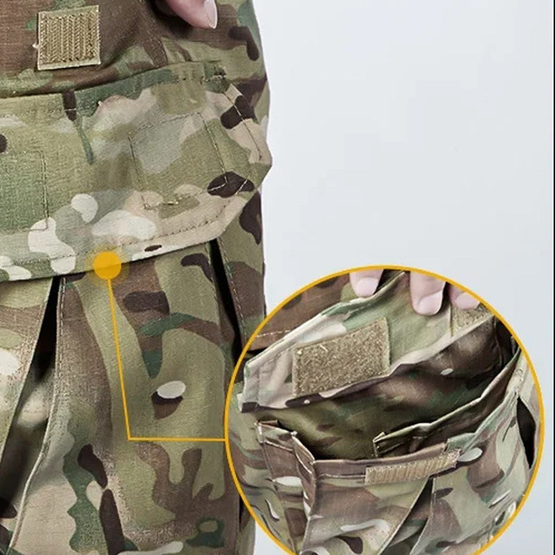 Pantalones Cargo Tácticos para Hombre con Protección para las Rodillas