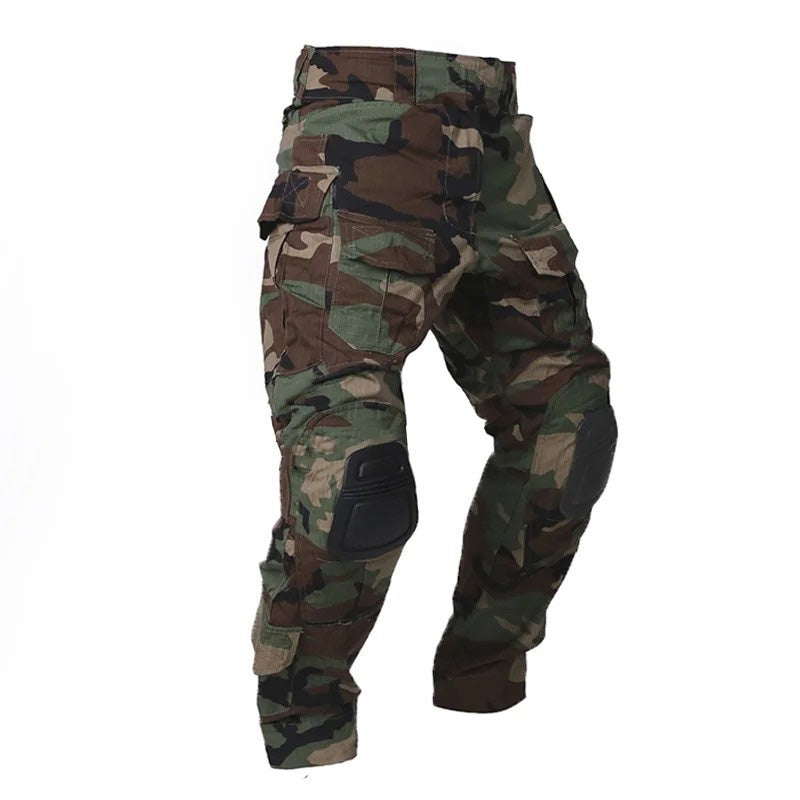 Pantalones Cargo Tácticos para Hombre con Protección para las Rodillas