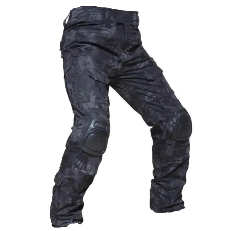 Pantalones Cargo Tácticos para Hombre con Protección para las Rodillas