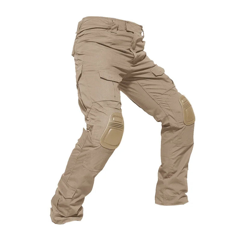 Pantalones Cargo Tácticos para Hombre con Protección para las Rodillas