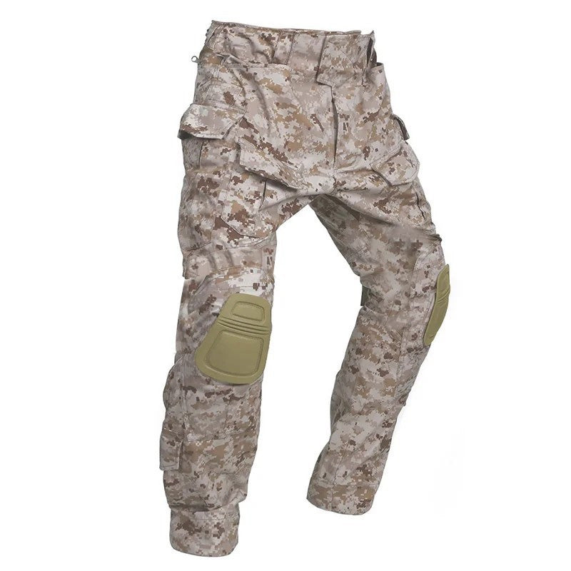 Pantalones Cargo Tácticos para Hombre con Protección para las Rodillas